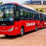 Living Faith Church (Winners’ Chapel) received 40 new electric buses from China at Canaanland electric buses from China